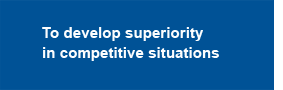 button To develop superiority competitive situations blue